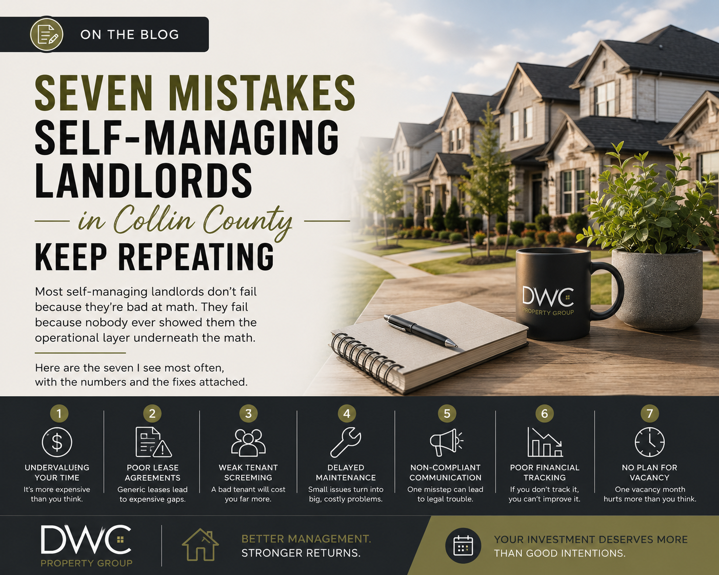 Seven Mistakes Self-Managing Landlords in Collin County Keep Repeating