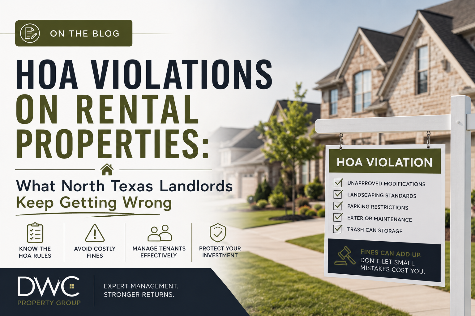 HOA Violations on Rental Properties: What North Texas Landlords Keep Getting Wrong